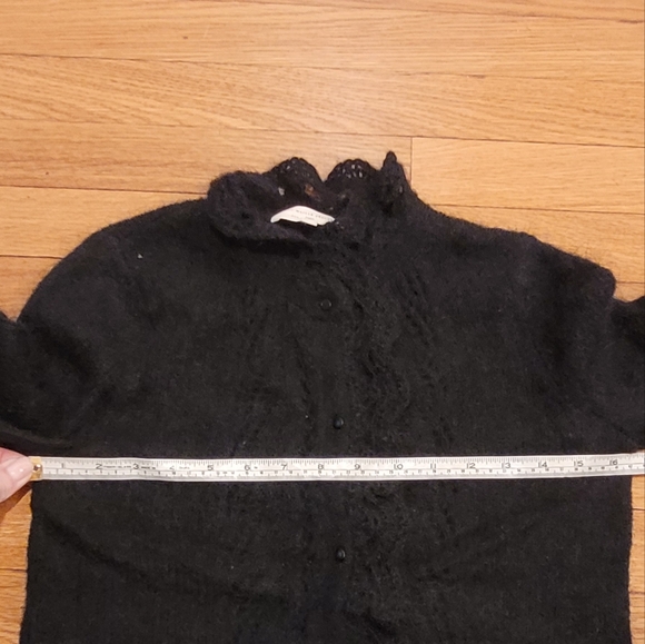 SEZANE ANGIE MOHAIR CARDIGAN IN BLACK - Picture 13 of 13
